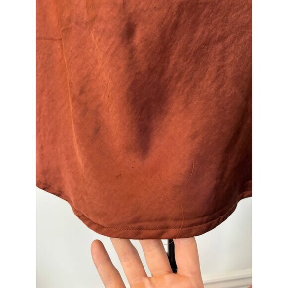 Motel Rocks Pavila Slip Mini Dress in Rust  Large - Picture 10 of 14